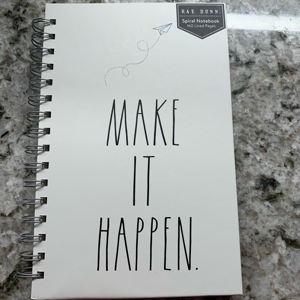 Rae Dunn Spiral Notebook